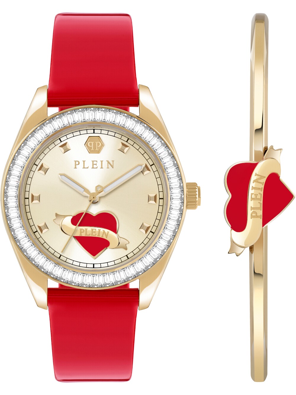 Philipp Plein PW2BA0825 Damenuhr Plein Valentine Set 38mm 5ATM