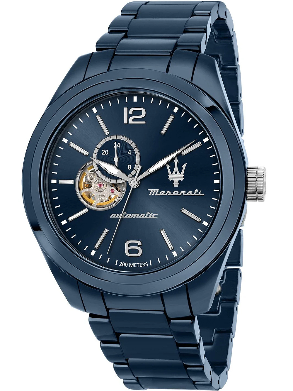 Maserati R8823150002 Traguardo Keramik Automatik Herrenuhr 45mm 20ATM