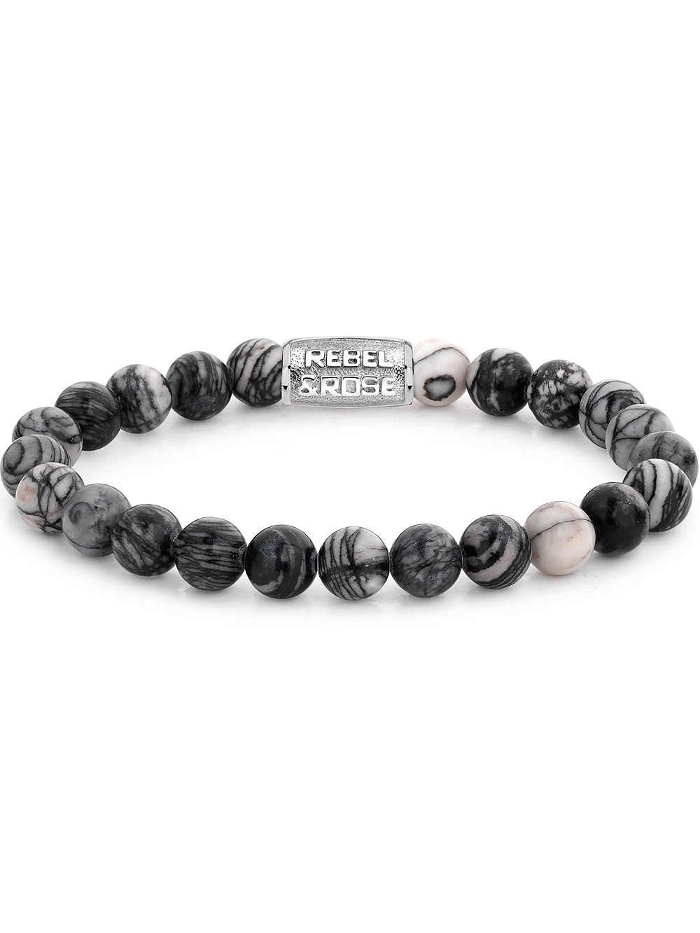 Rebel & Rose Armband Black Wolf RR-80032-S-L Herren