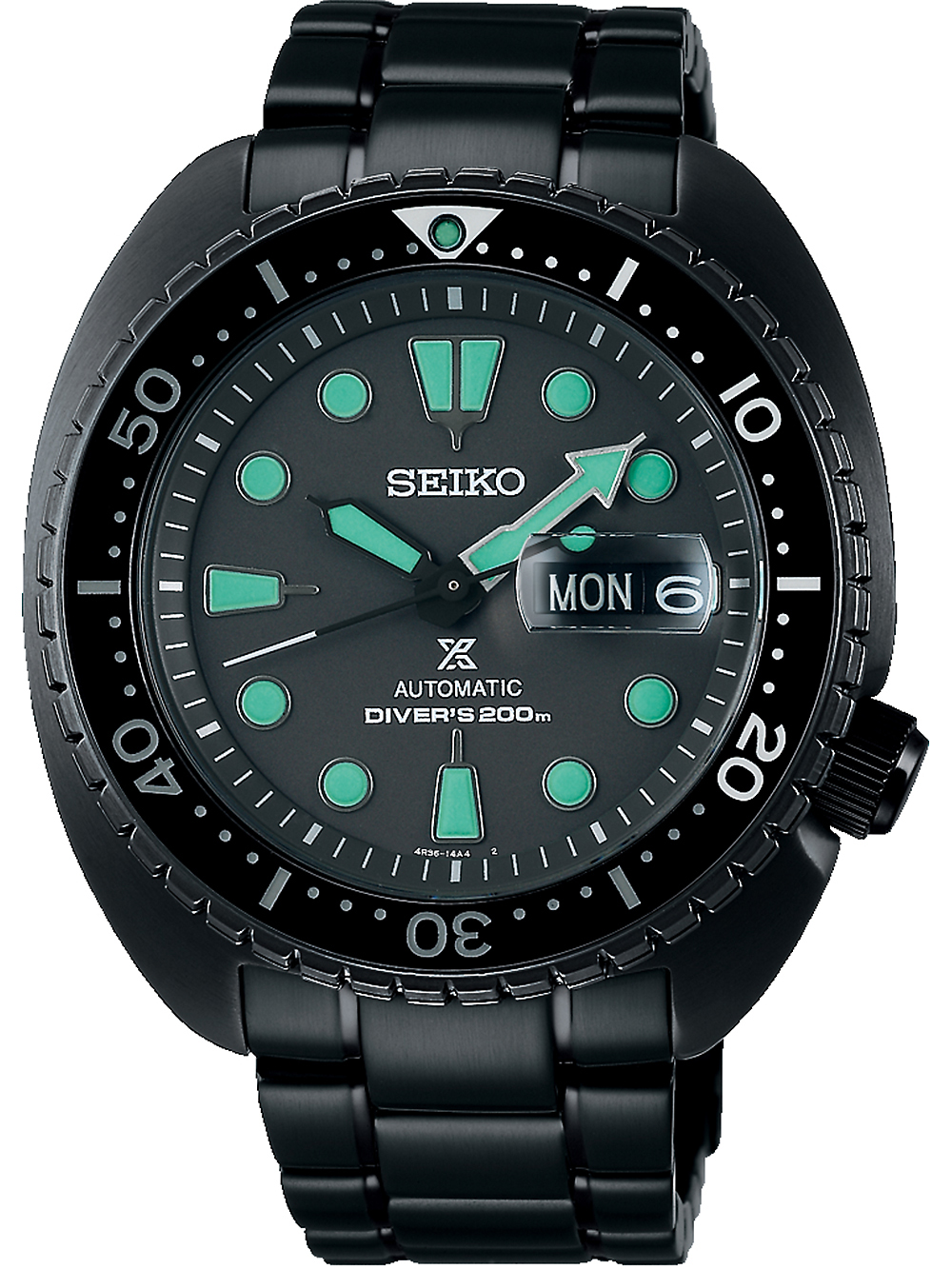 Seiko SRPK43K1 Prospex Automatik Diver Night Vision King Turtle 200M