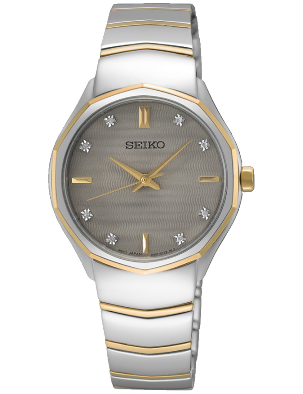 Seiko SUR616P1 Damenuhr Classic Quarz Diamonds 30mm 5ATM