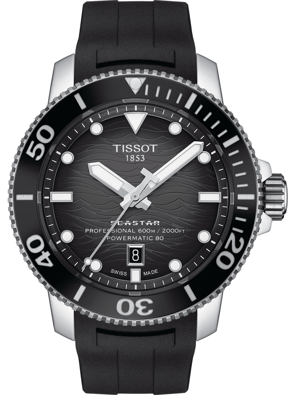 Tissot T1206071744100 Herrenuhr Seastar 2000 Professional Powermatic-80 46mm 60ATM