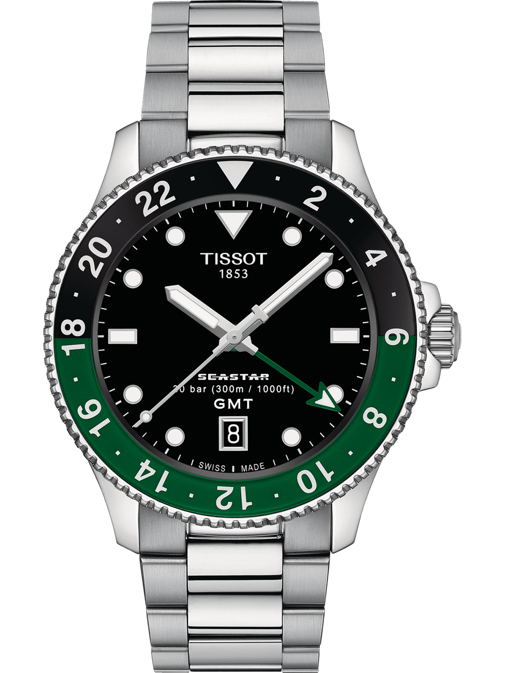 Tissot T1208521105100 Herrenuhr Seastar 1000 Quarz GMT 40mm 30ATM