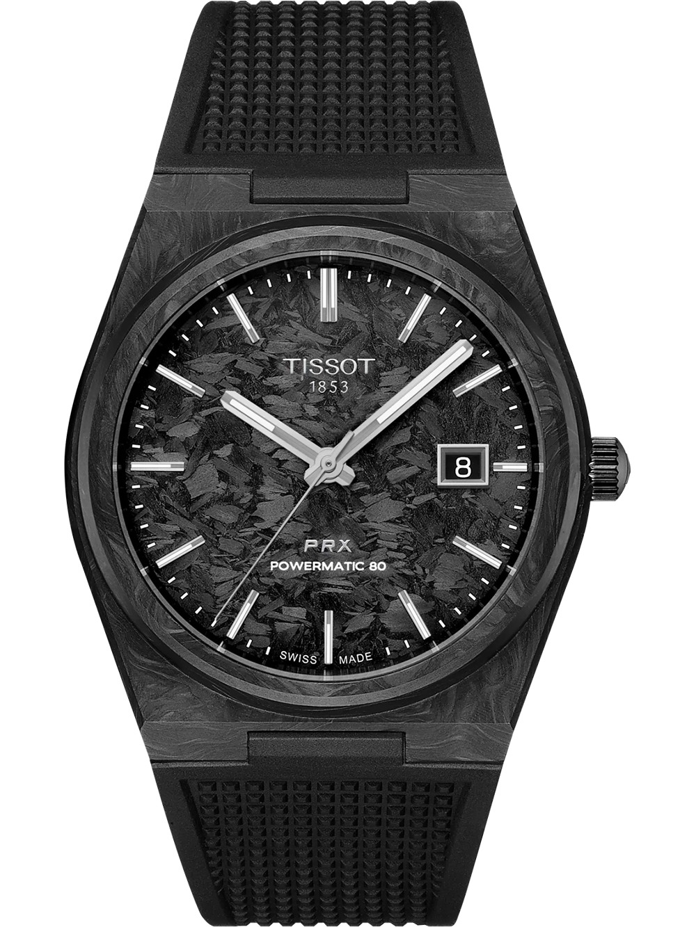 Tissot T1379079720100 Herrenuhr PRX Karbon Powermatic-80 40mm 10ATM