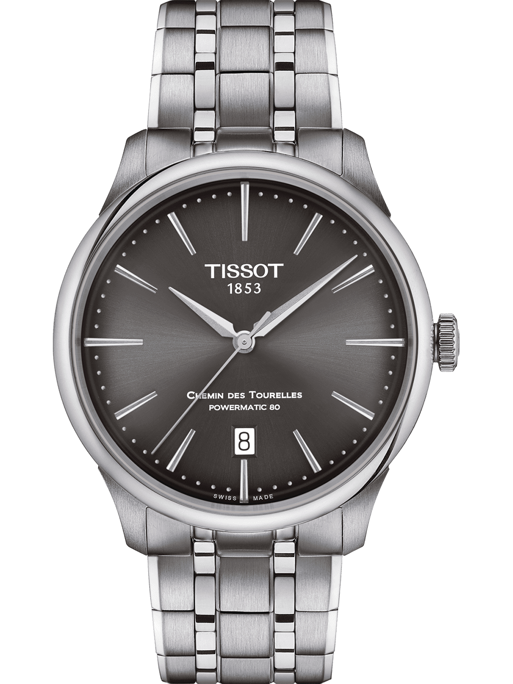 Tissot T1398071106100 Herrenuhr Chemin des Tourelles Powermatic-80 39mm 5ATM