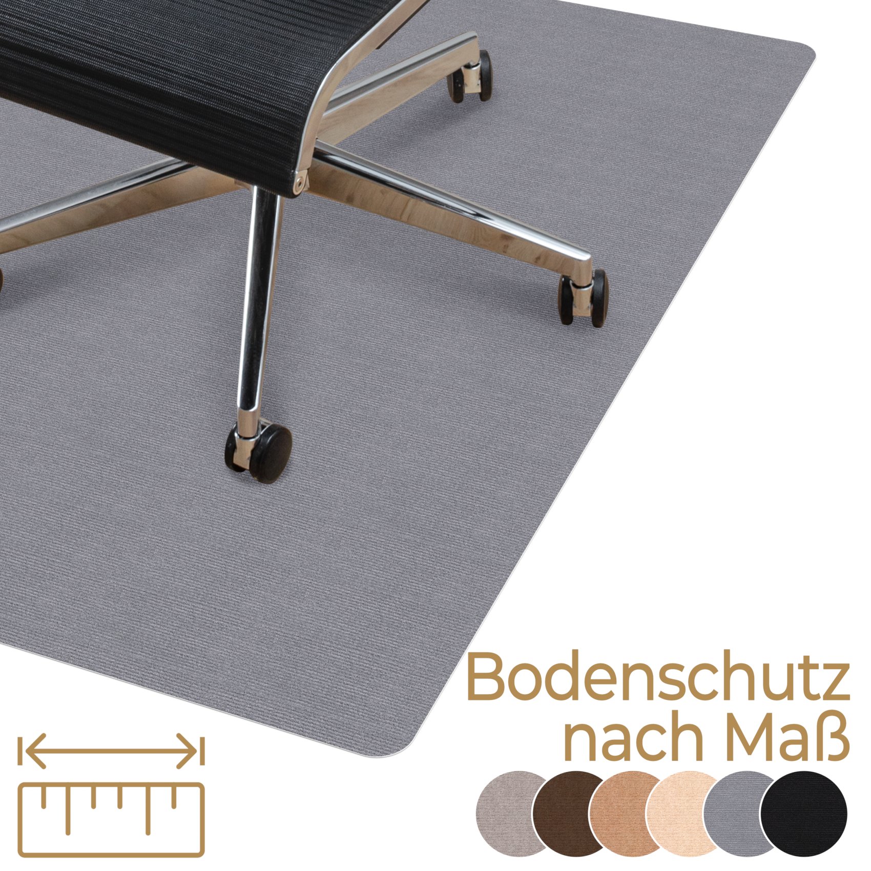 Bodenschutzmatte Teppich Bürostuhlunterlage nach Maß selbsthaftend Nemesis