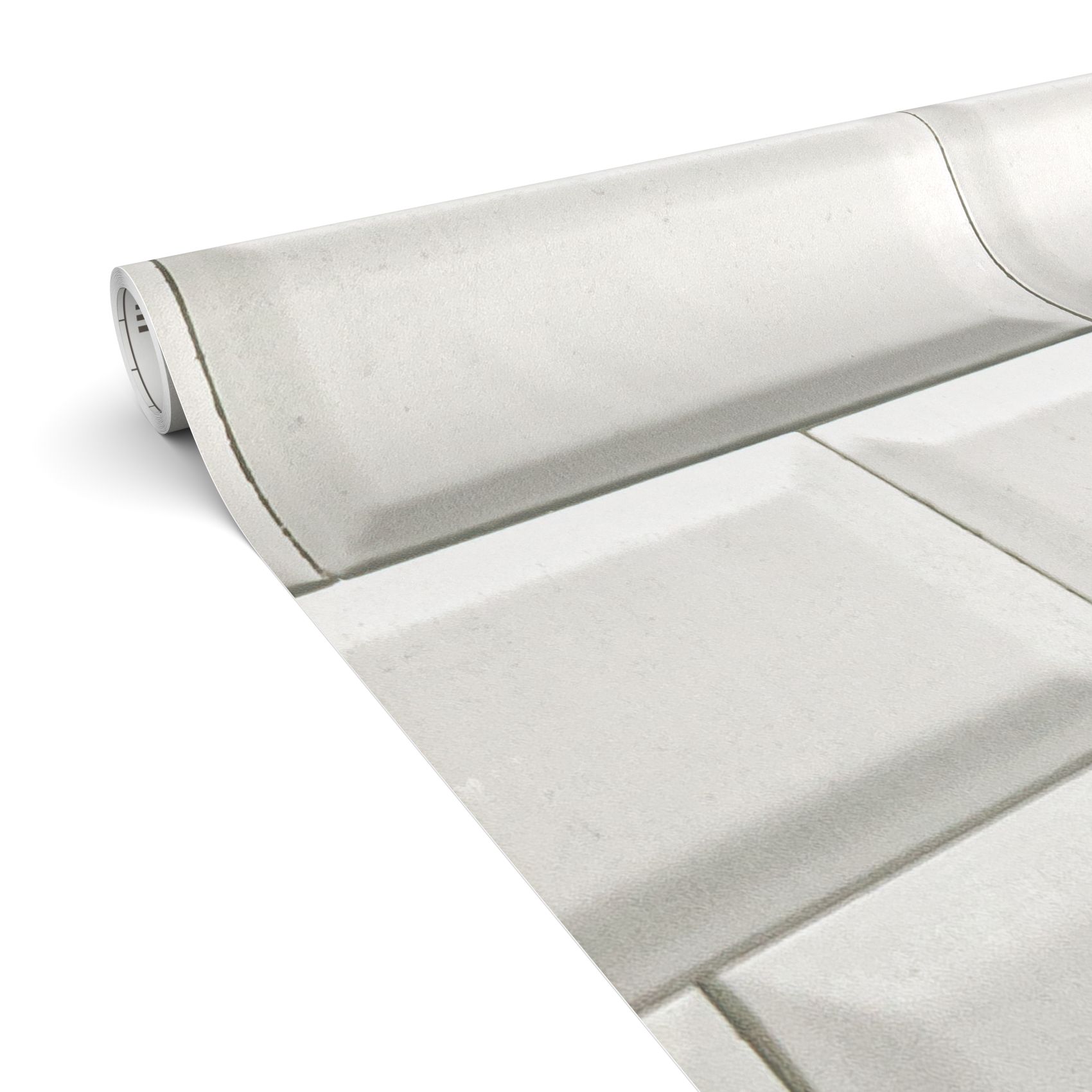 Klebefolie Möbelfolie matt selbstklebende Dekofolie Möbel 0,45x2m PVC-frei Steinwand Weiß