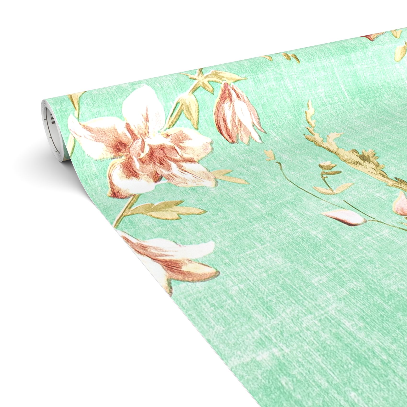 Klebefolie Möbelfolie selbstklebende Folie Dekofolie matt 0,45x2m PVC-frei Vintage Blumen