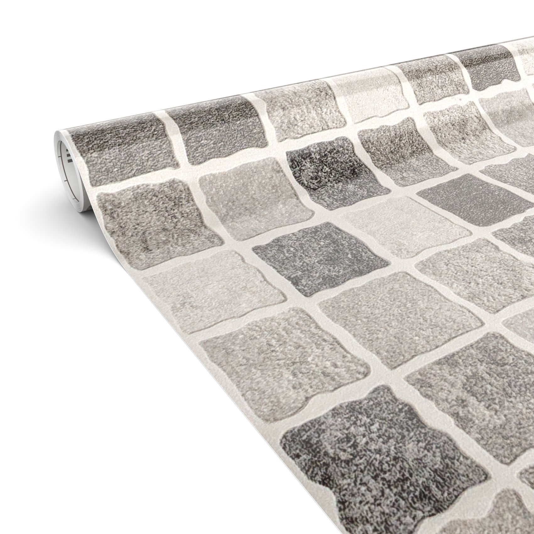 Klebefolie Möbelfolie Küche Folie selbstklebend DIY glänzend PVC-frei 0,45x3m Mosaik Grau