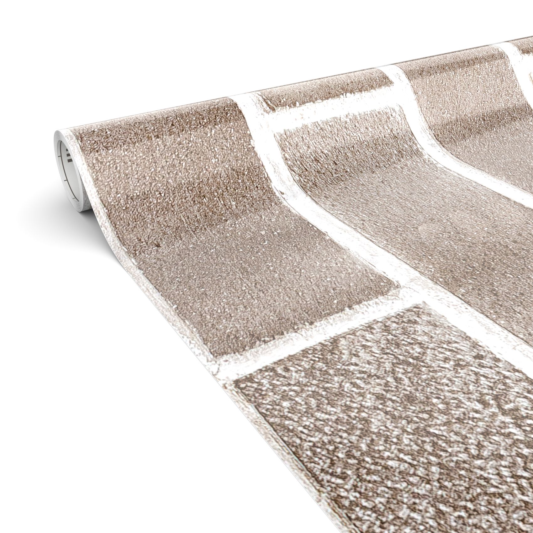 Klebefolie Möbelfolie Küche Folie selbstklebend DIY glänzend PVC-frei 0,45x3m Ziegeloptik braun