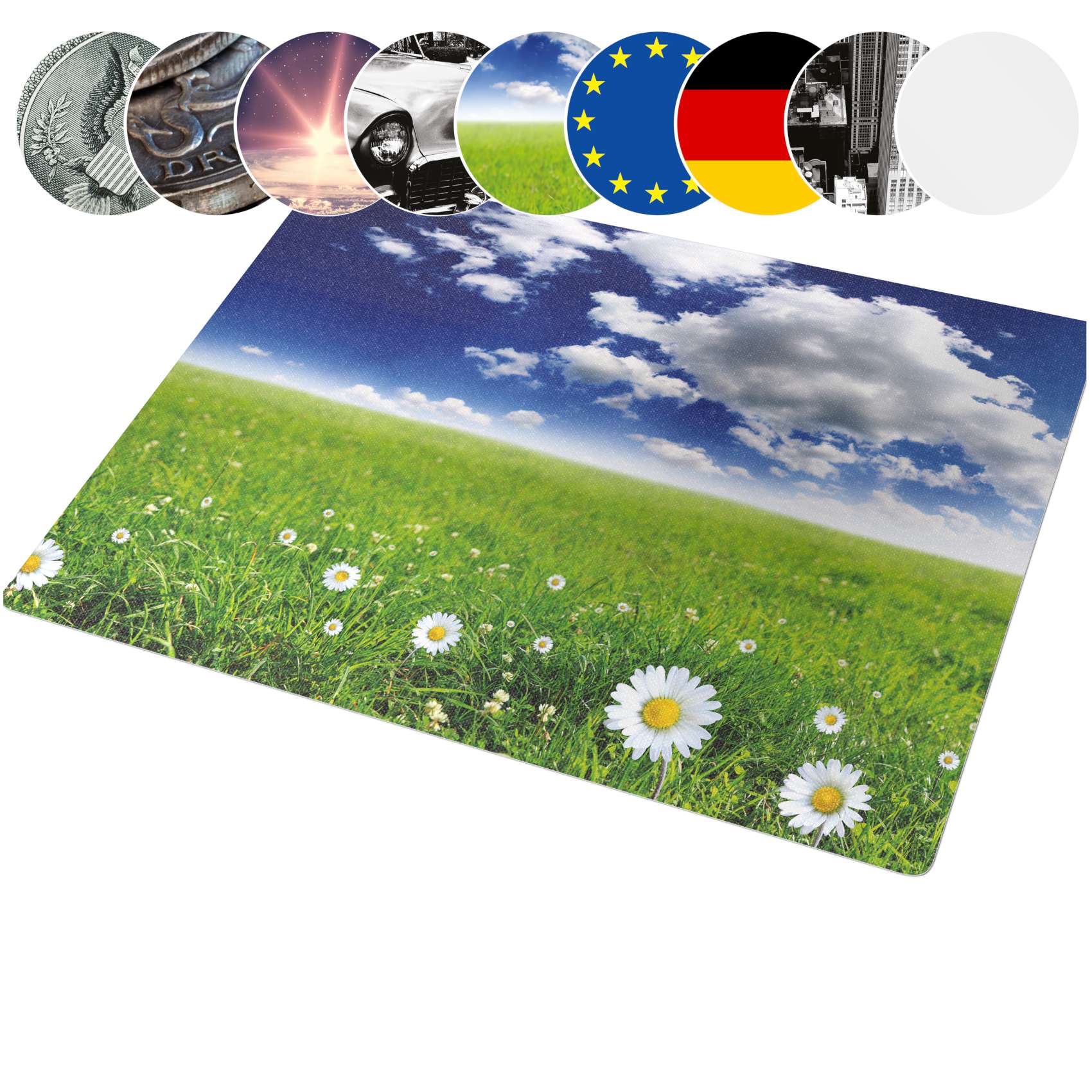 Bürostuhlunterlage Bodenschutzmatte Schreibtisch Stuhl Unterlage Digitaldruck 9 Designs Frühling 90x120cm