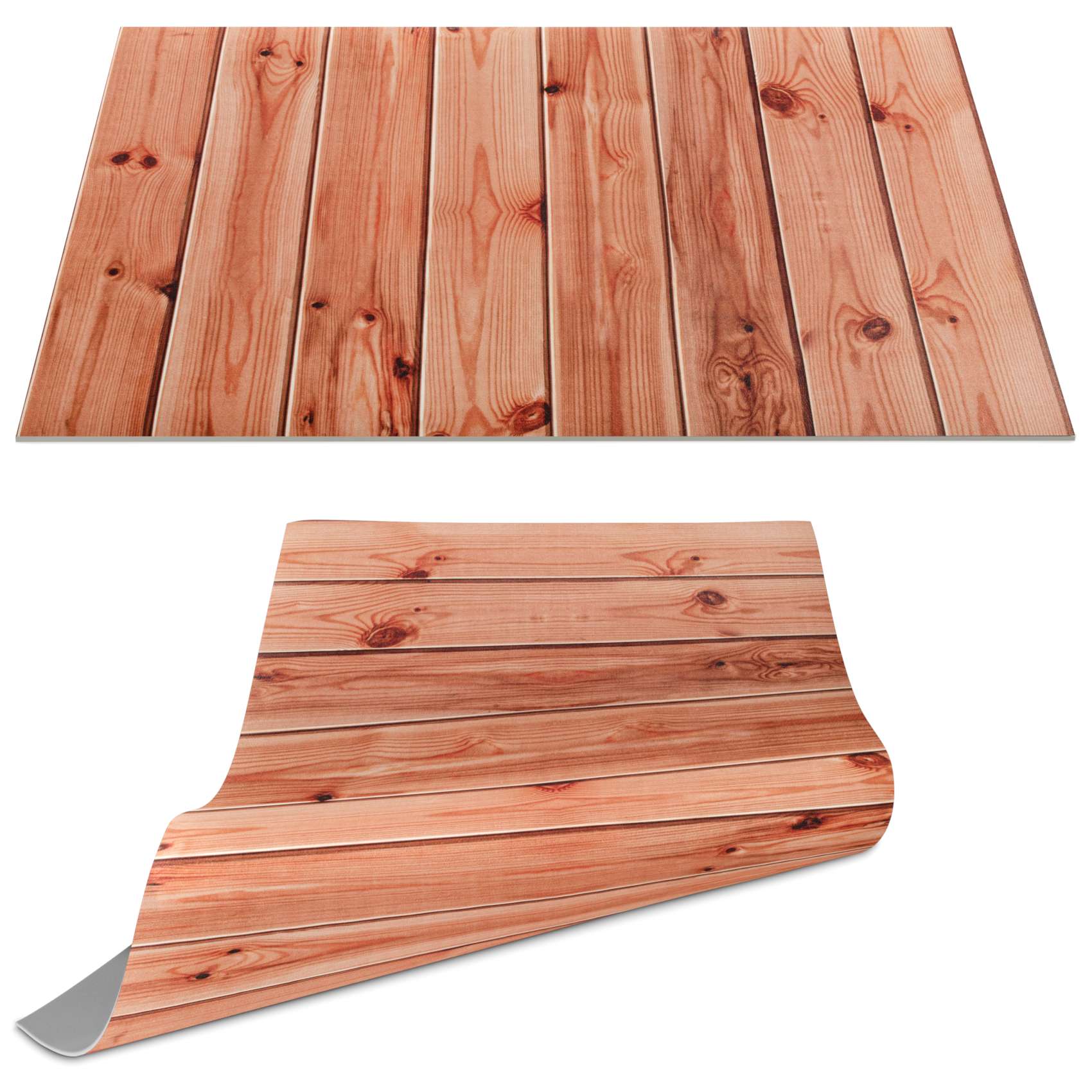 Tischset Platzset Platzdeckchen abwaschbar Tischuntersetzer PVC Placemat hitzebeständig 30x45cm Holz Braun