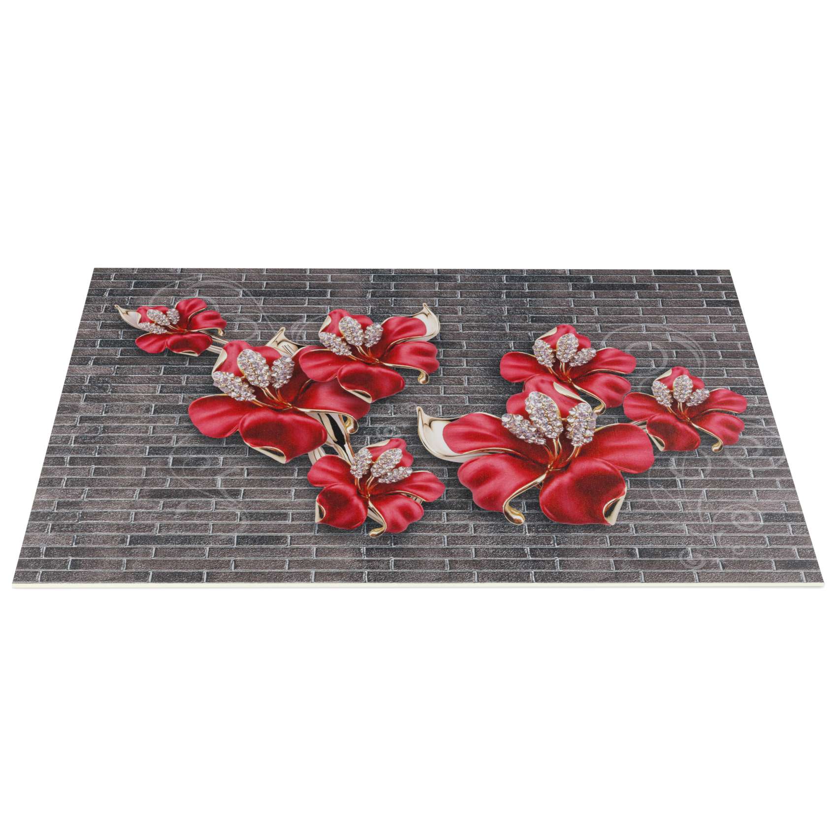 Tischset Platzset Platzdeckchen abwaschbar Tischuntersetzer PVC Placemat hitzebeständig 30x45cm Blumen Diamonds