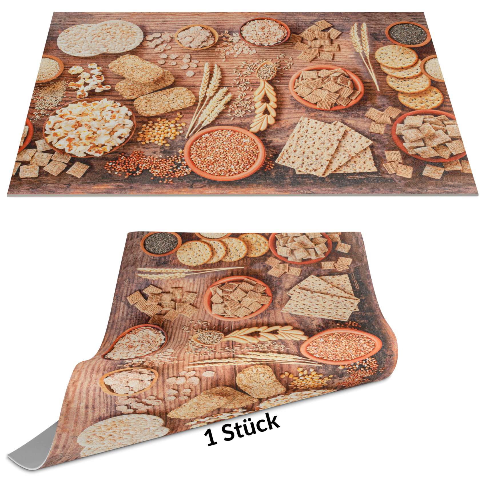 Tischset Platzset Platzdeckchen abwaschbar Tischuntersetzer PVC Placemat hitzebeständig 30x45cm Snacks