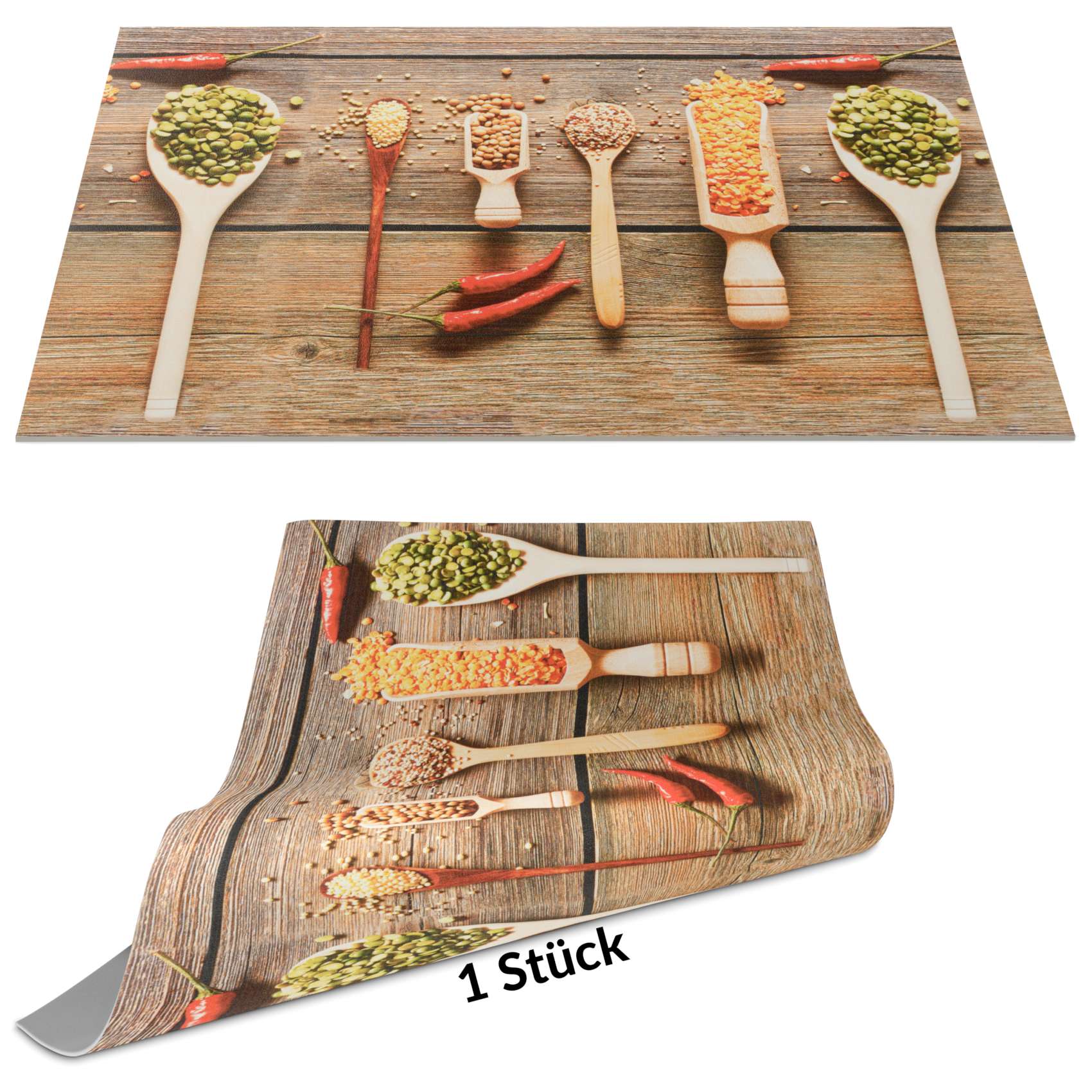 Tischset Platzset Platzdeckchen abwaschbar Tischuntersetzer PVC Placemat hitzebeständig 30x45cm Hülsenfrüchte