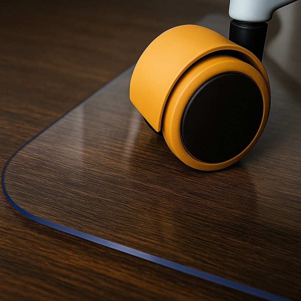 Bodenschutzmatte nach Maß transparent - Bürostuhlunterlage transparent nach Maß