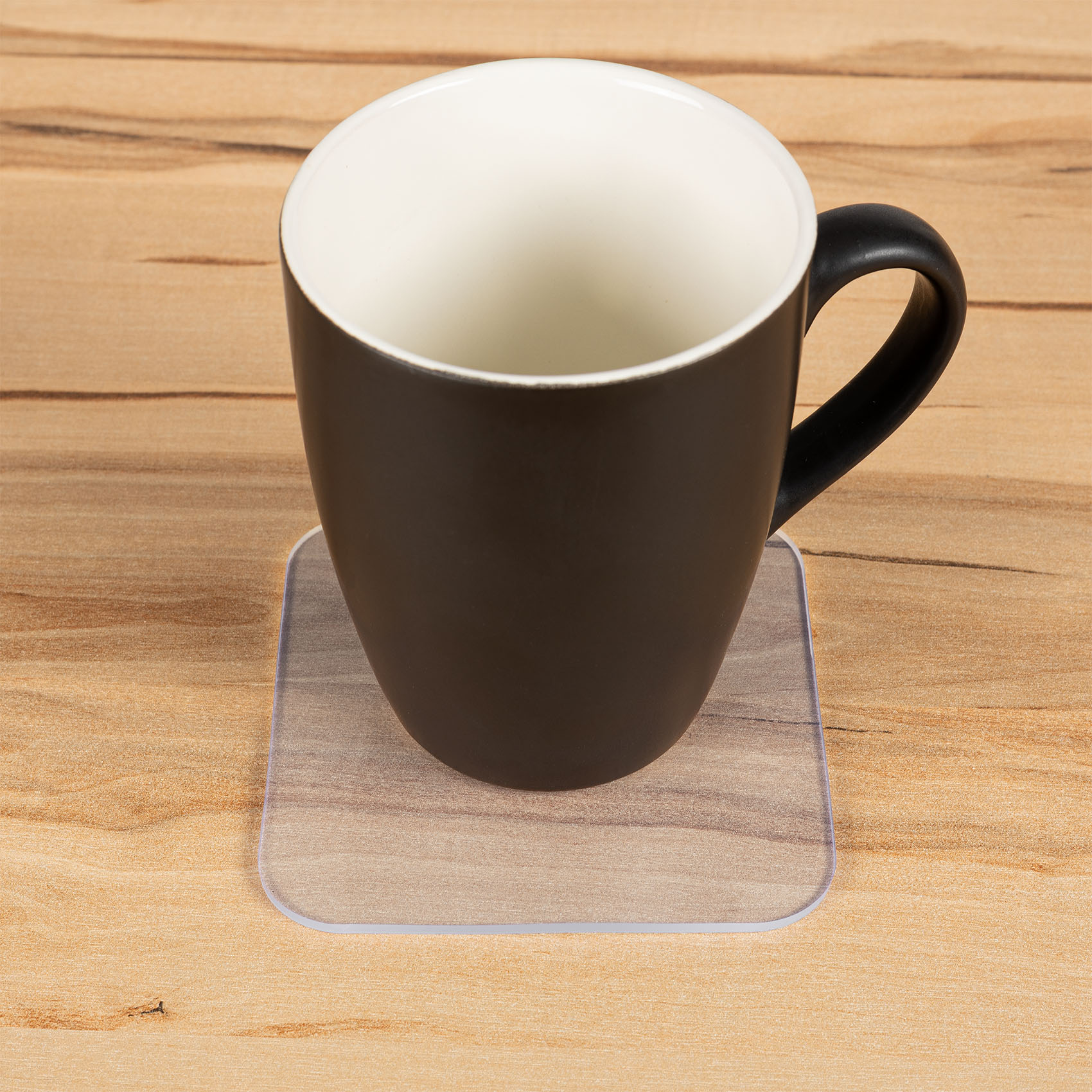 Untersetzter Glasuntersetzer Tassenuntersetzer transparent für Gläser Getränkeuntersetzer Set Rechteck 2 Stück 2 mm