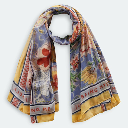 Codello Modern Ethno Schal 100x180cm tiger flowered recycled