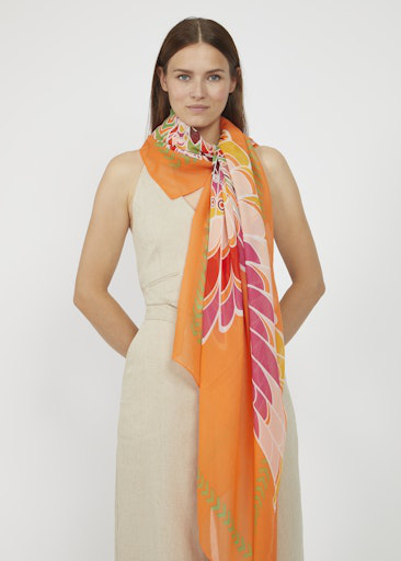 Codello TWILL SCARF RECYCLED 100%POLYESTER BIRD TWILL SCHAL RECYCELT POLYESTER ANIMAL 100X180CM