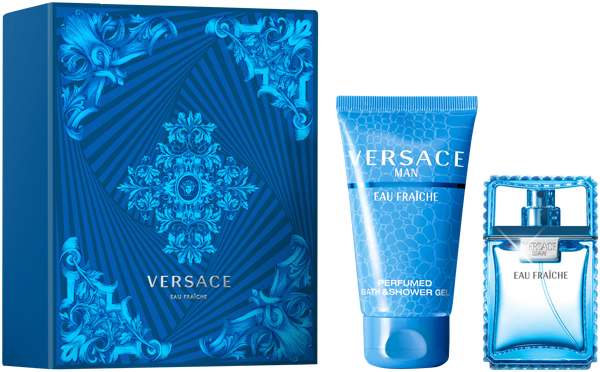Versace Man Eau Fraîche Set = EdT Nat. Spray + Perfumed Bath & Shower Gel