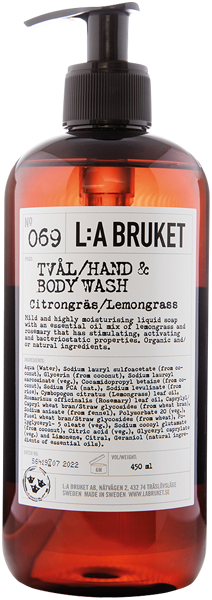 L:A Bruket 069 Hand & Body Wash Lemongrass