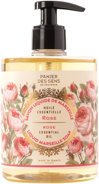 Panier des Sens Huile Essentielle Rose Savon Liquide de Marseille
