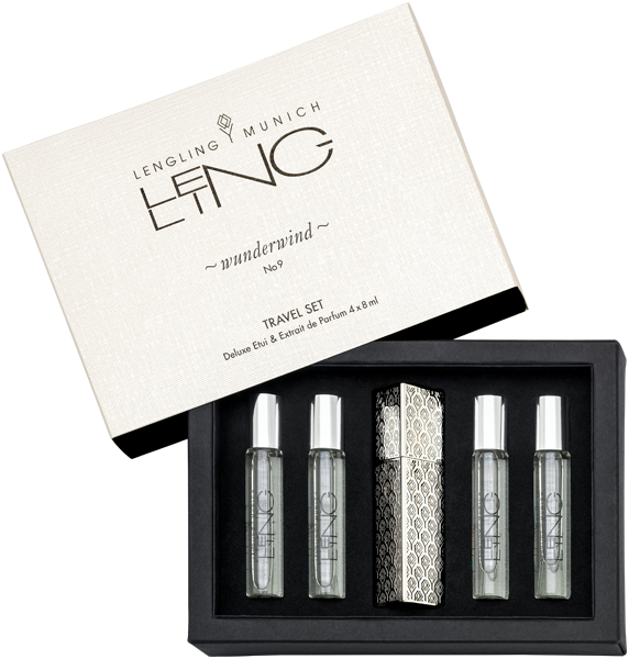Lengling Munich No 9 Wunderwind Travel = Extrait de Parfum 4 x 8 ml