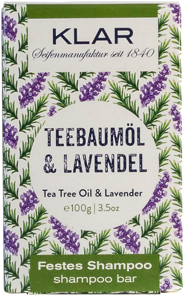 Klar Festes Shampoo Teebaumöl & Lavendel