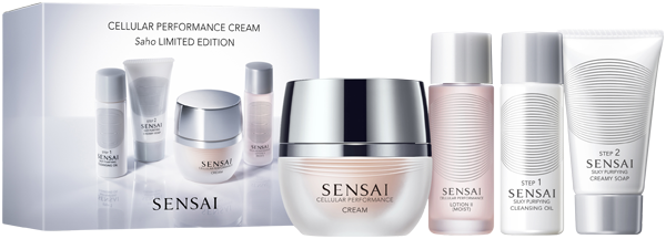 SENSAI Cellular Performance Cream Saho Set Cream 40ml, Cleansing Oil 20ml, Creamy Soap 20ml, Lotion II 20ml
