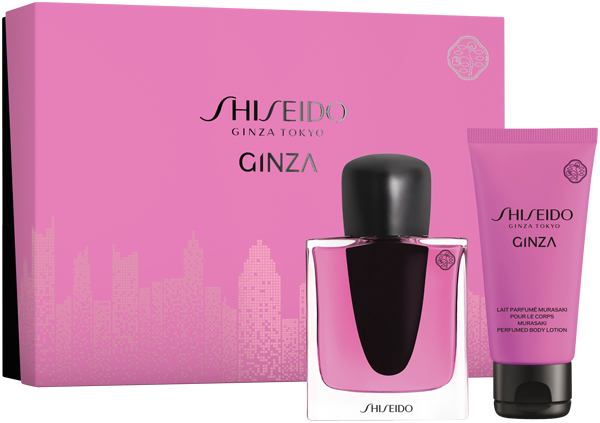 Shiseido Ginza Set = EdP Murasaki Nat. Spray 50 ml + Body Lotion 50 ml