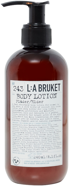 L:A Bruket 243 Body Lotion Elder Cosmos Natural Certified