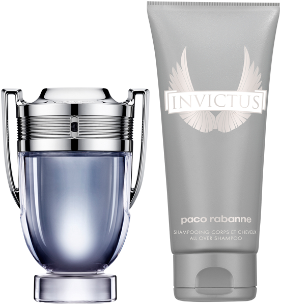 Rabanne Invictus Set = EdT Nat. Spray 50 ml + Shower Gel 100 ml