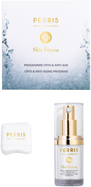 Perris Swiss Laboratory Skin Fitness Kyro & Anti Aging Set = Kyro-Würfel + Anti-Aging Eye Cream 15 ml
