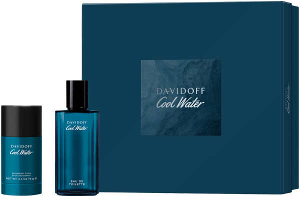 Davidoff Cool Water Set = EdT Nat. Spray 75 ml + Deodorant Stick 75 ml