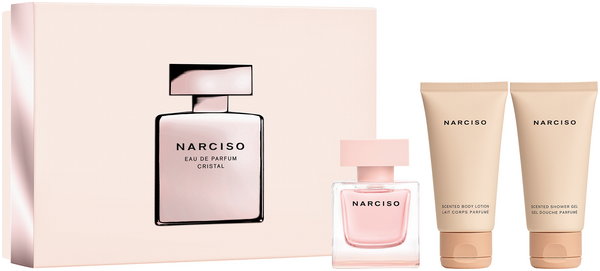 Narciso Rodriguez Narciso Cristal X-Mas Set = EdP Nat. Spray 50 ml + Body Lotion 50 ml + Shower Gel 50 ml