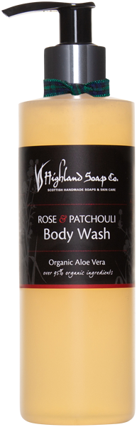 Highland Soap Body Wash with Dispenser Rose & Patchouli