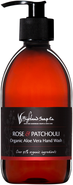 Highland Soap Organic Handwash Rose & Patchouli 300ml