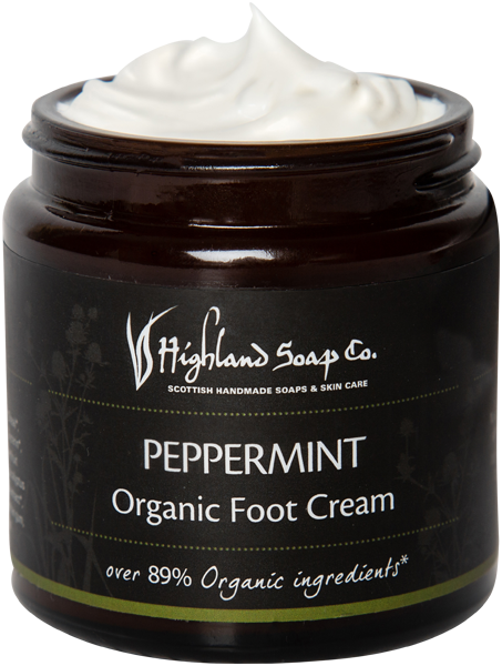 Highland Soap Organic Hand & Body Cream 120ml Peppermint Foot Cream