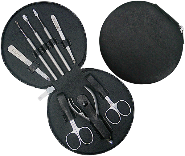 MJK Germany Leder-Etui 8tlg. inox