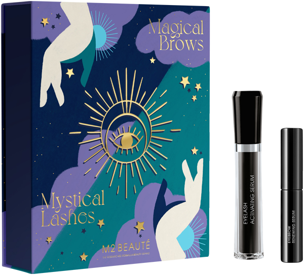 M2Beauté Mystical Eyes Bundle Eyelash Activating Serum 4ml + Eyebrow Renewing Serum 2ml