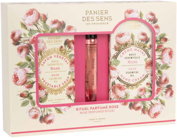 Panier des Sens Huile Essentielle Rose Set