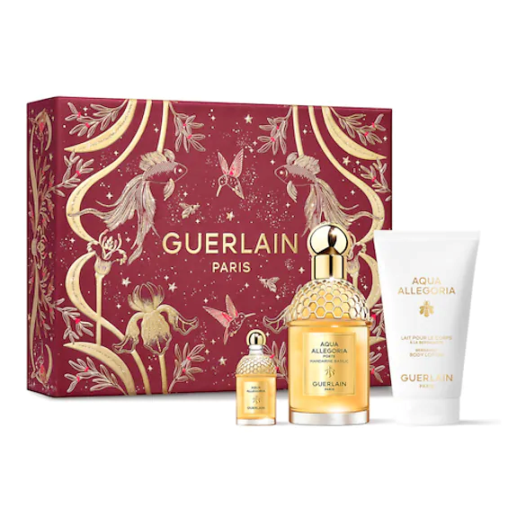 Guerlain Aqua Allegoria Mandarine Basilic XMAS Set EdP 75ml + Miniatur + Bodylotion 75ml