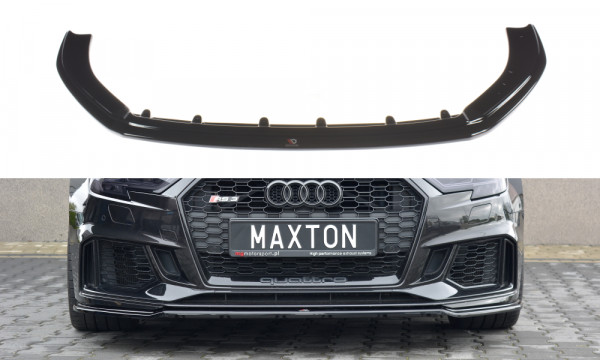 Front Ansatz V.2 passend für Audi RS3 8V FL Sportback schwarz Hochg...