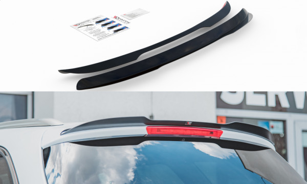 Spoiler CAP passend für Ford Mondeo Kombi Mk5 Facelift schwarz Hoch...