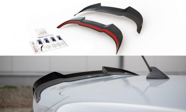 Spoiler CAP V.2 passend für Ford Fiesta Mk8 ST / ST-Line schwarz Ho...