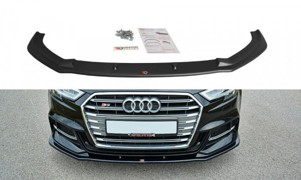 Front Ansatz passend für  V.1 Audi S3 / A3 S-Line 8V FL  schwarz Ho...