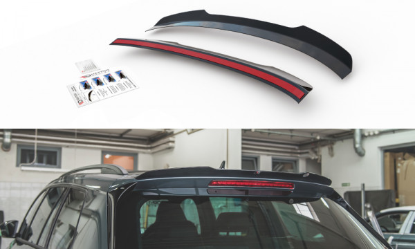 Spoiler CAP V.2 passend für Skoda Kodiaq Mk1 Sportline/RS schwarz H...