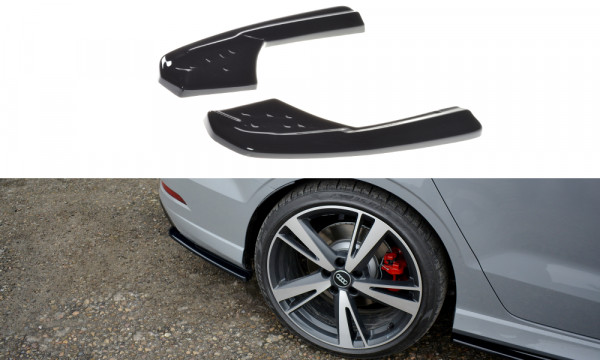 Splitter / Diffusor Heck Ansatz passend für Audi RS3 8V FL Sedan sc...