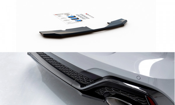 Mittlerer Diffusor Heck Ansatz passend für Audi RS6 C8 schwarz Hoch...