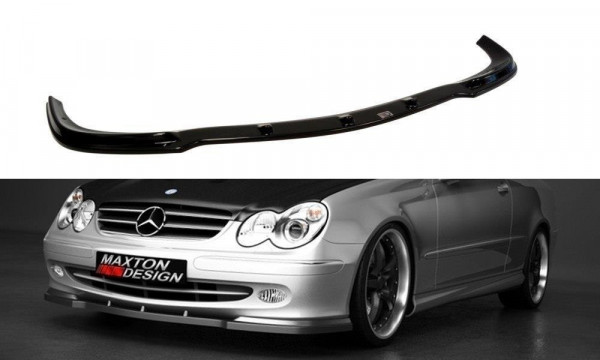 Front Ansatz für MERCEDES CLK W 209 FÜR STANDARD STOßSTANGE schwarz...